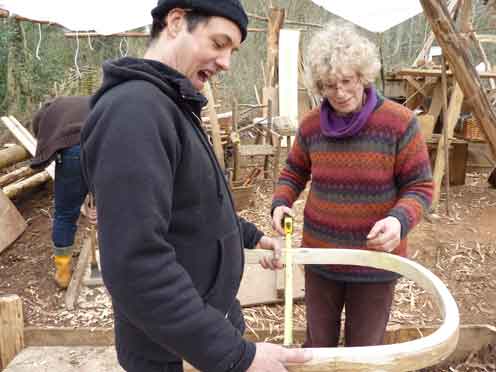 Amos Marchant with teacher