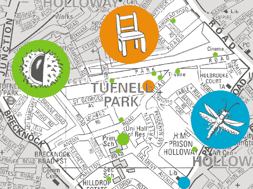 Hinchee Hung Lookout art trail map