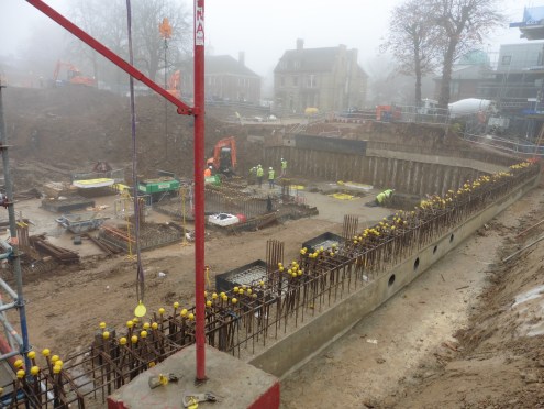 Construction progress in November 2015